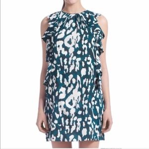 Shoshanna Silk Animal Print Dress